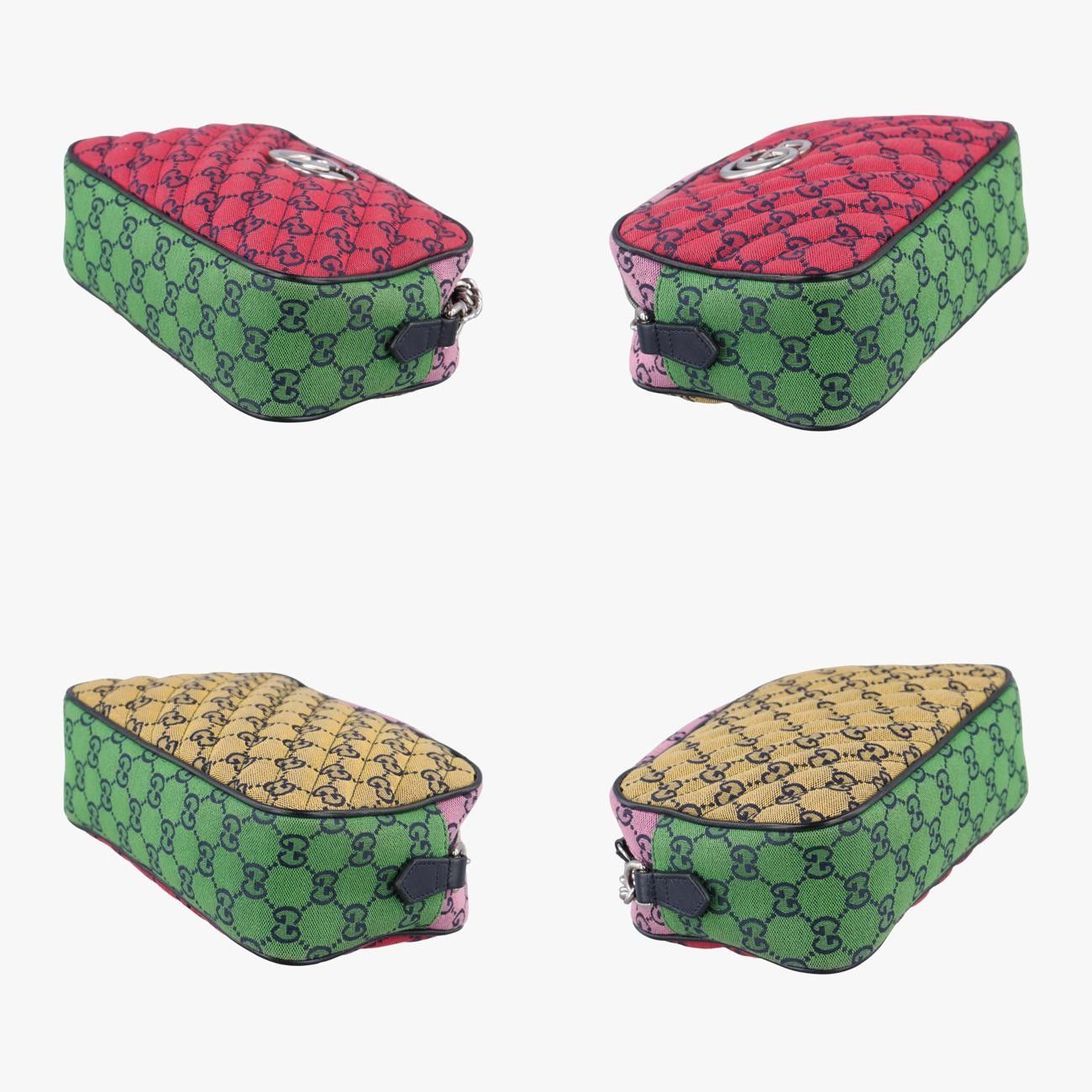 グッチGucciGGマーモントレッド×ピンク×グリーンキャンバス447632C034487043