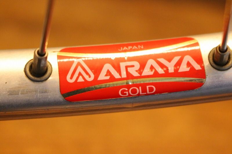 [ NJS ] DURA ACE HB 7600 アラヤリム 完組ホイール アラヤ ARAYA ゴールド GOLD リム NJS シマノ SHIMANO