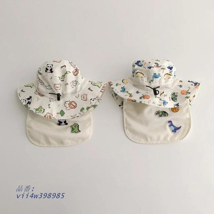 帽子 キッズ ゴム付き キッズ帽子 ハット 夏 ベビー サンハット ゴム付き帽子｜保育園の外遊び用！たれ付きのおしゃれな男の子向け 通販 折りたたみ帽子（キッズ・ベビー・マタニティ）の通販 幼児 バケットハット ゴム つば広 帽子の通販