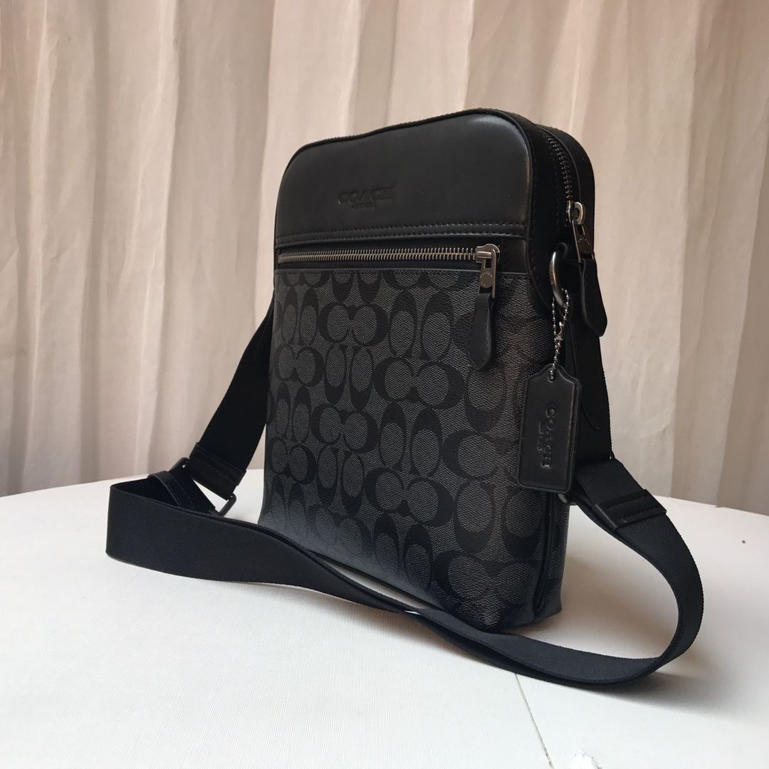 新品COACHコーチバッグ ショルダーバッグ F73336 ブラックメンズバッグ 