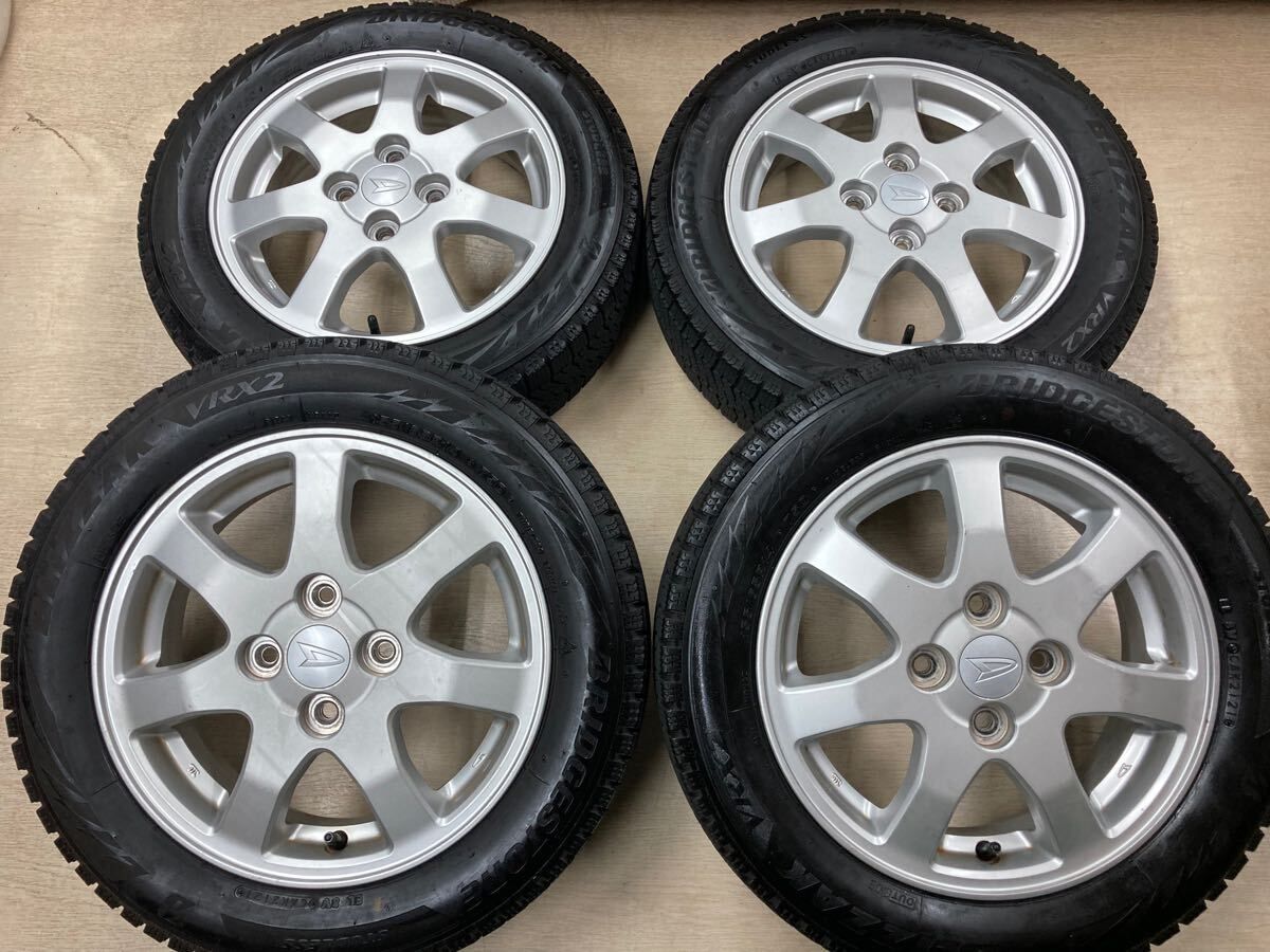 中古スタッドレス2021年製造 VRX2 155/65R14付き ダイハツ純正◇14インチ 4.5J +45 4/100◇ミラ ムーヴ タント  アトレー ウェイク ソニカ エッセなどに - メルカリ