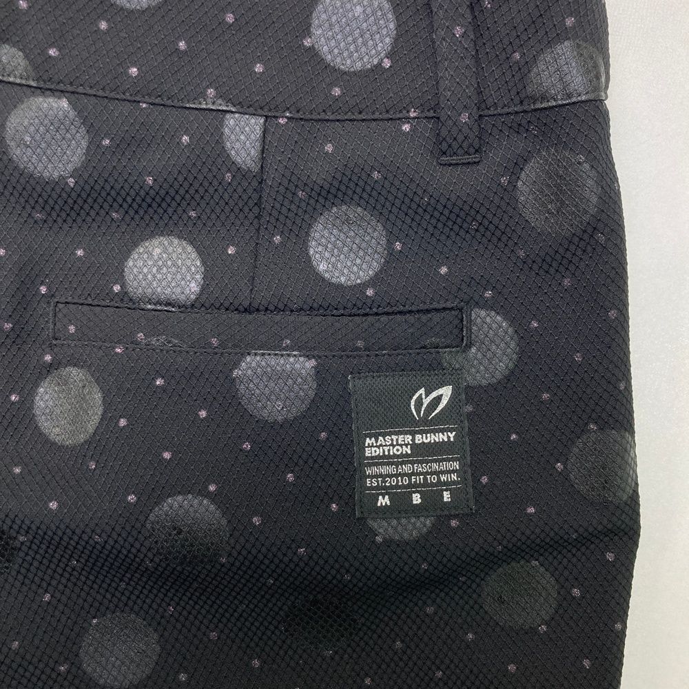 顕著な サイズ 1 MASTER BUNNY EDITION マスターバニーエディション ストレッチ ショートパンツ ドット柄 ブラック系 240101535860 ゴルフウェア レディース ストスト 超激安！