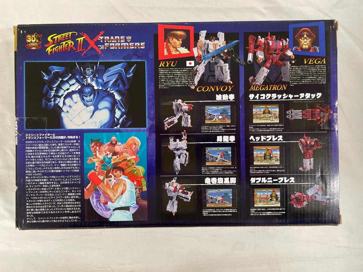 リュウ vs ベガ 「ストリートファイターII×トランスフォーマー」 タカラトミーモール限定 ストリートファイターⅡ×トランスフォーマーvs2体セット