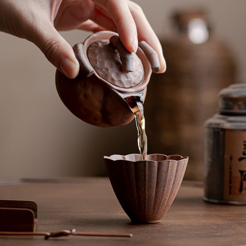 新品 陶器ティーポット陶器 煎茶道具 茶壺 茶壷 急須 常滑焼
