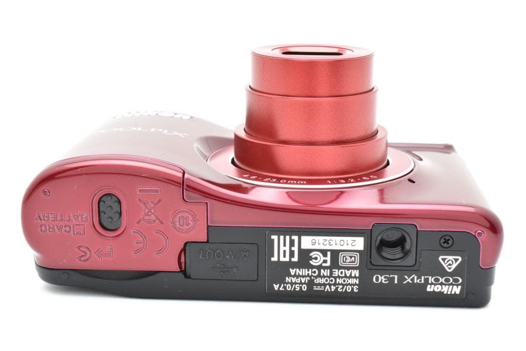 225 Nikon COOLPIX L30 レッド 【公式通販】 225 Nikon COOLPIX L30 レッド 【公式通販】