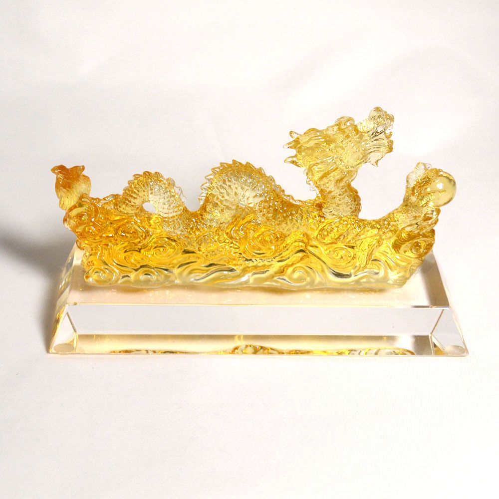 龍神 風水 2カラー 琉璃 瑠璃 宝玉 古法琉璃 置物 送料無料】龍神 風水 2カラー 琉璃 瑠璃 宝玉 古法琉璃 置物