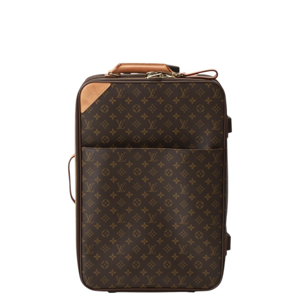 ルイヴィトン M23294 モノグラム キャスター付き旅行かばん ペガス55 キャリーバッグ LOUIS VUITTON ブラウン