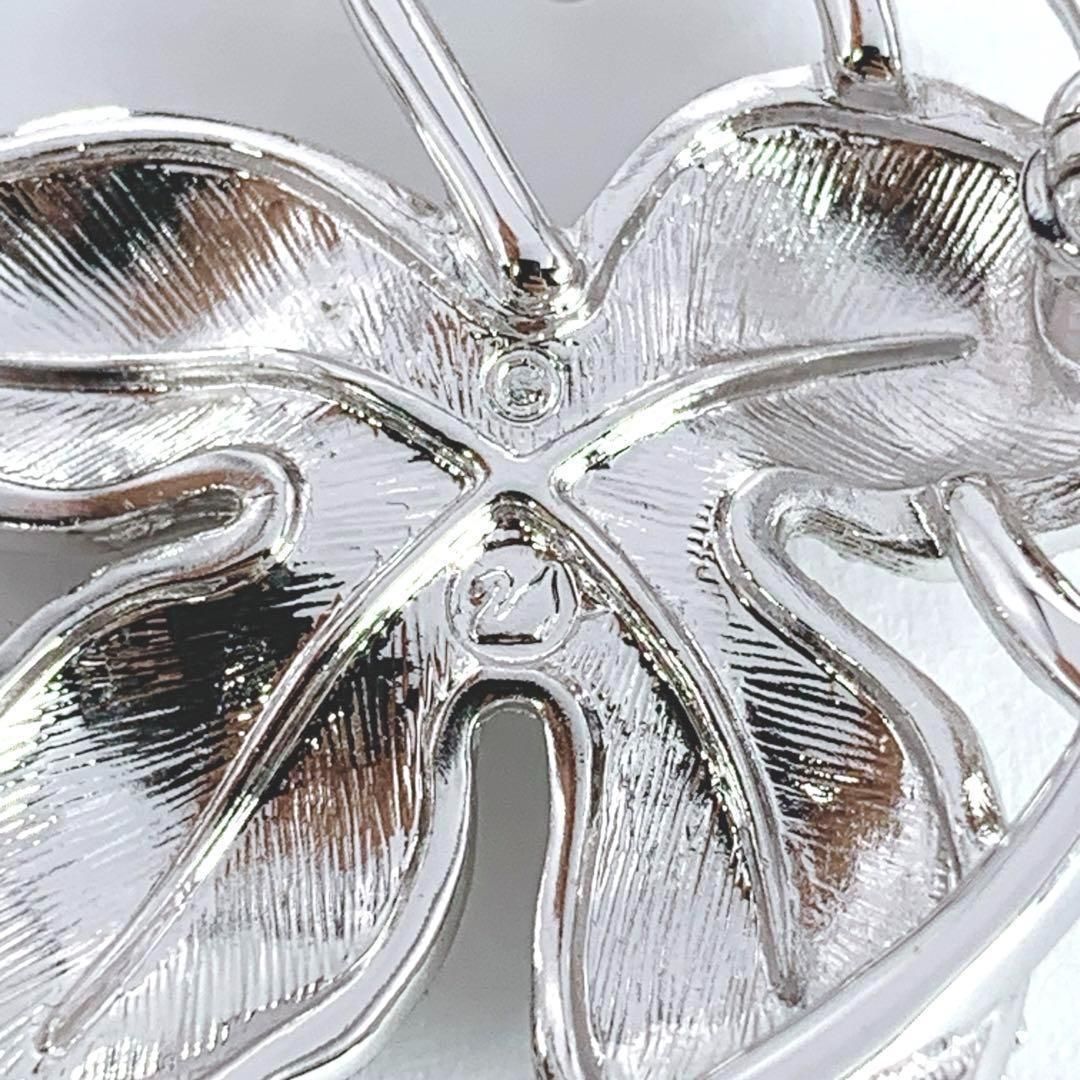 SWAROVSKI スワロフスキー ブローチ シルバー ピンク ラインストーン