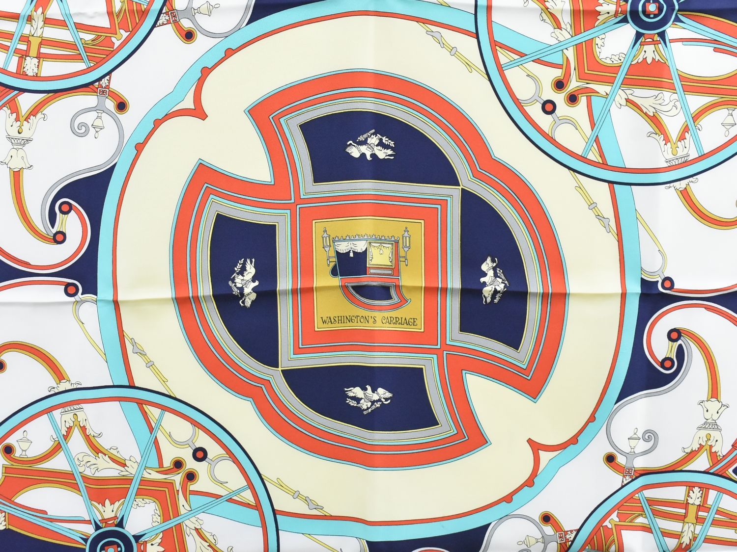 エルメス HERMES スカーフ　カレ90 「ジョージワシントンの馬車」 2025年最新】ジョージワシントンの馬車の人気アイテム - メルカリ