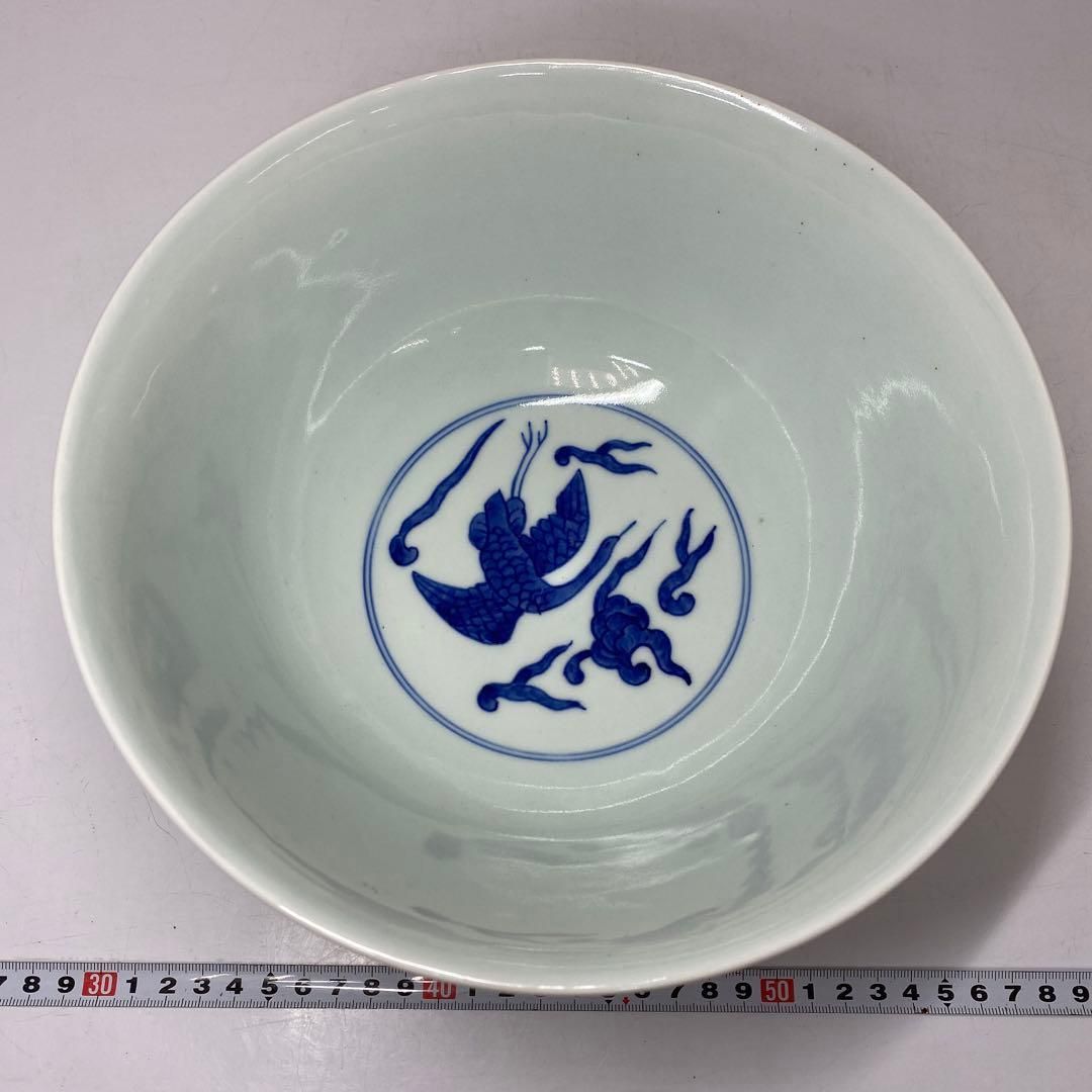 中国 景徳鎮窯 粉彩大鉢 共箱 トヒオ 東さ5-0625⑦ 中国