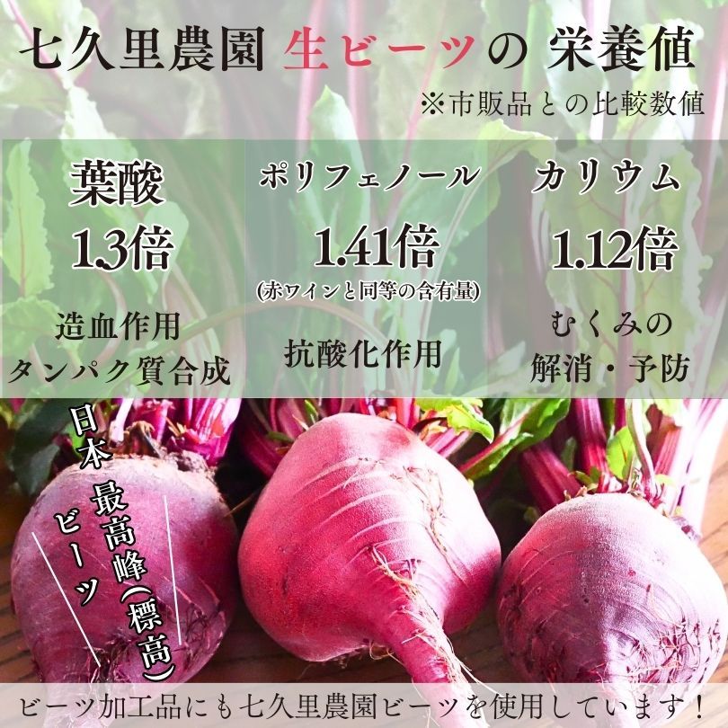 七久里農園 ビーツパウダー・ピンク 30g 長野県産  無農薬 ビーツ  無添加  天然着色料 食用色素 食用紅 スムージー beet beetroot powder 野菜パウダー 農家直送 国産