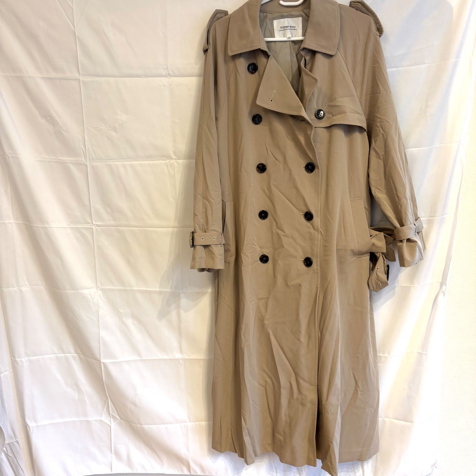 【新品】サイズ1•アルページュ ベーシックトレンチコート（定価35,200円） MERCURYDUO（マーキュリーデュオ） トレンチコート コート ベーシック