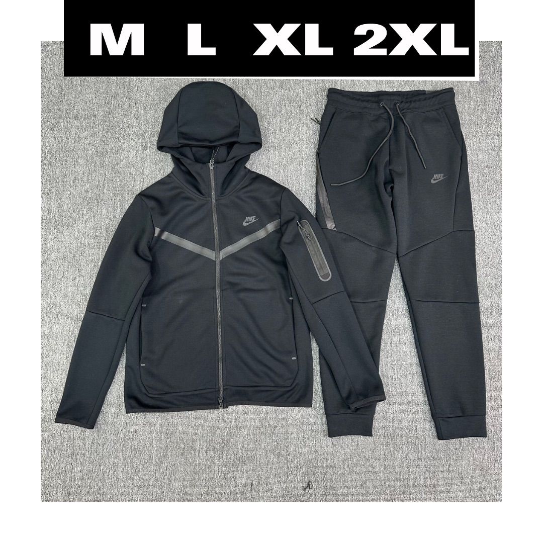 NIKE TECH FLEECE ナイキ テックフリース 上下セットアップ ブラック M-2XLサイズ - メルカリ