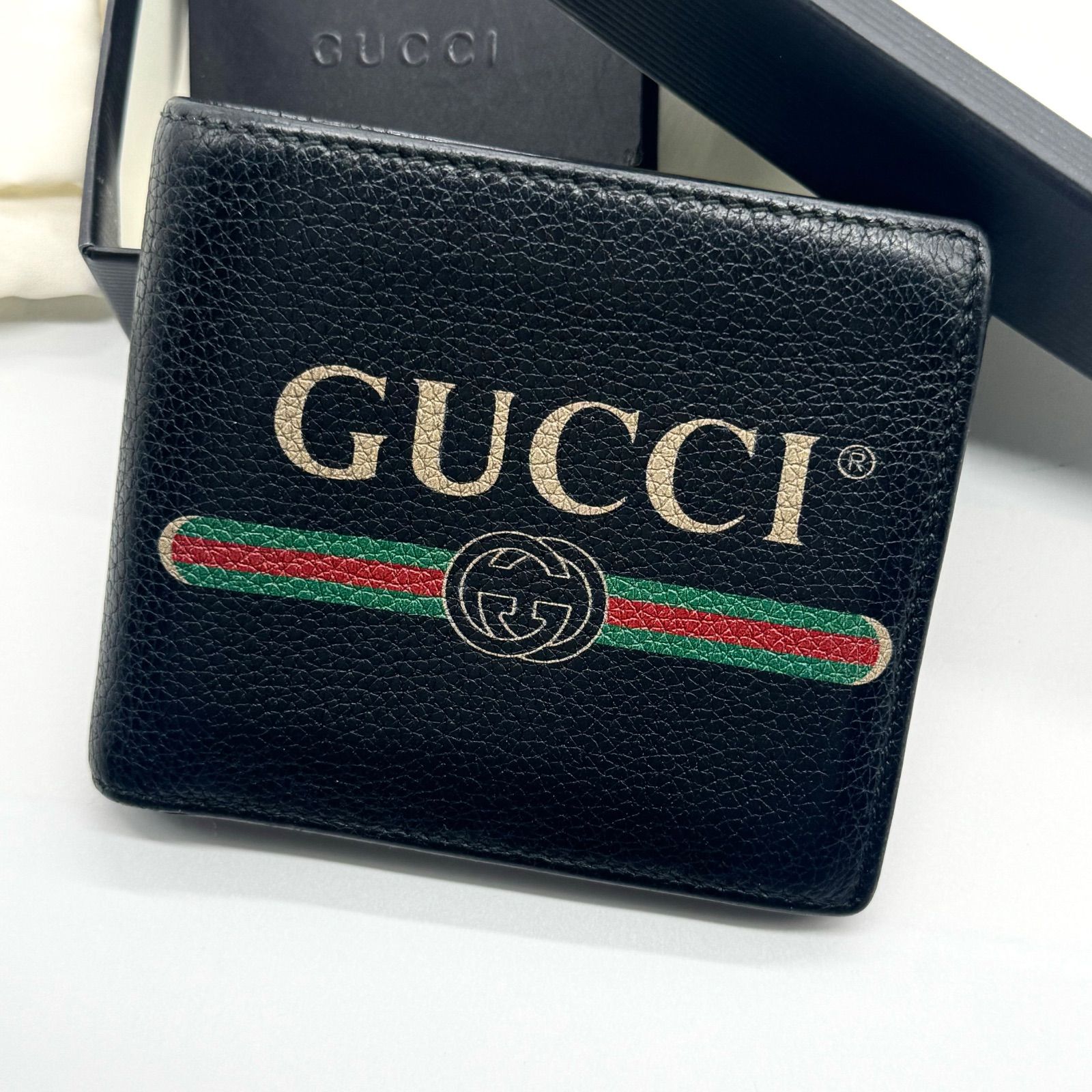 付属品完備✨GUCCI グッチ 二つ折り財布 ヴィンテージロゴ クルーズ  
