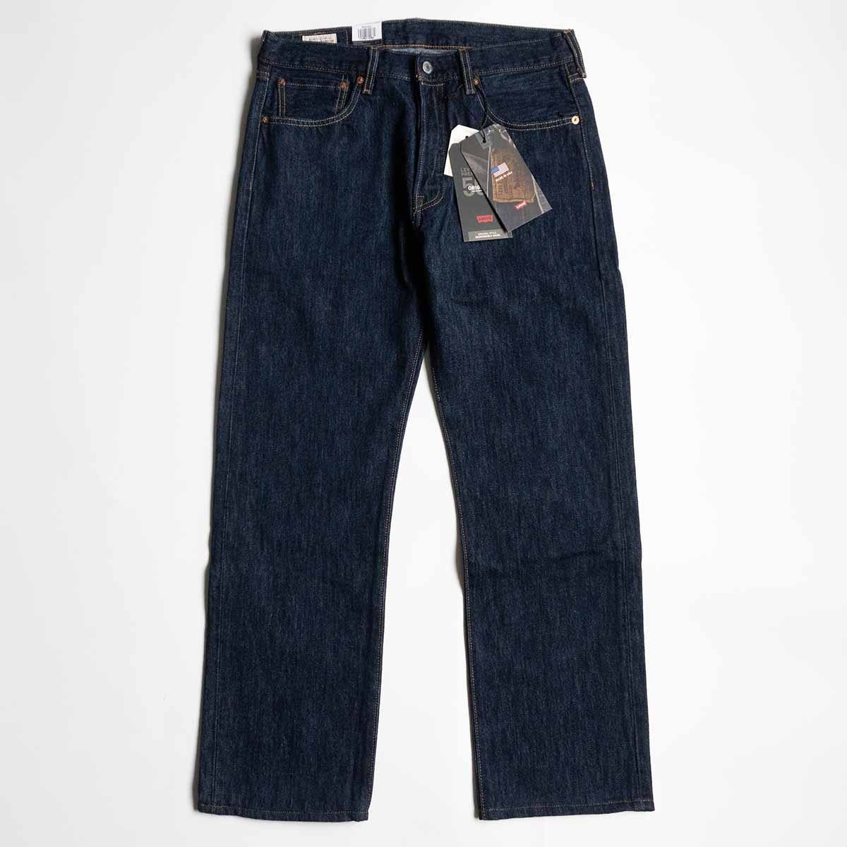 Levis PREMIUM 501 USA Big E デニムパンツ W34 LEVI'S Premium 501 Big E Made in USA Blue Rinse Denim Jeans
