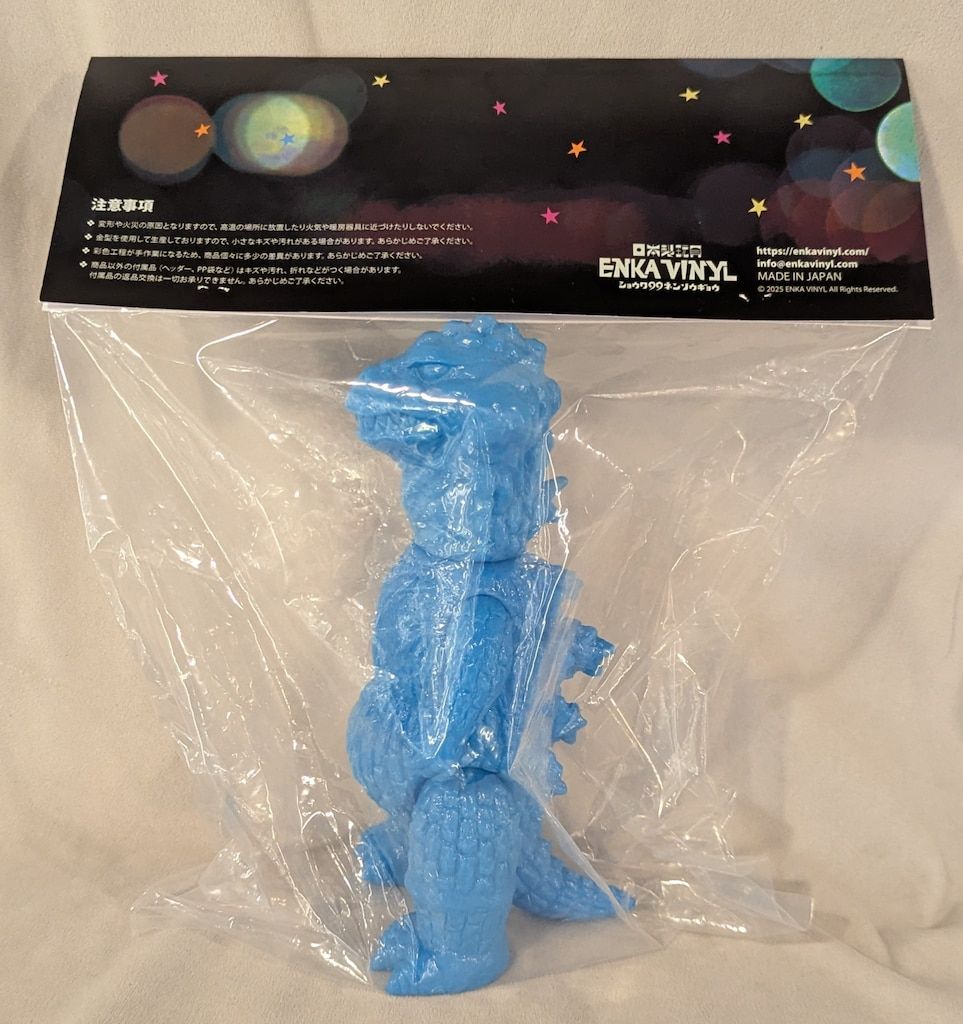 ENKA VINYL ゴジラ 青蓄光 enka vinyl スペースゴジラ ブルー
