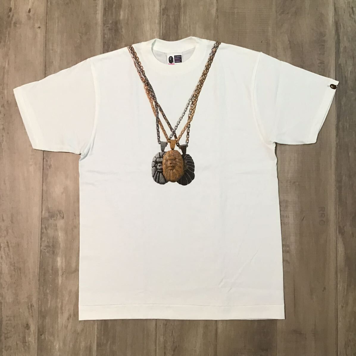 新品 NFS限定 Jacob ネックレス Tシャツ Mサイズ a bathing ape BAPE エイプ ベイプ アベイシングエイプ NIGO