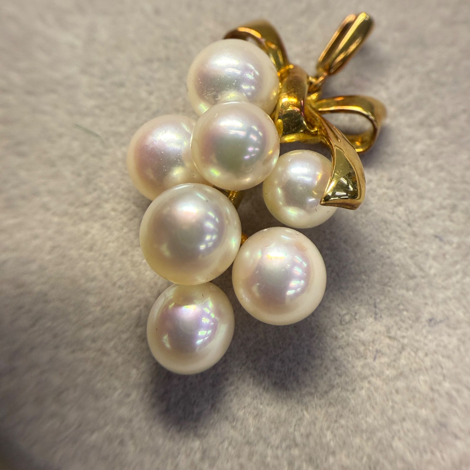 最終 ミキモト リボンペンダントトップ K18 最終値下げ ミキモト K18