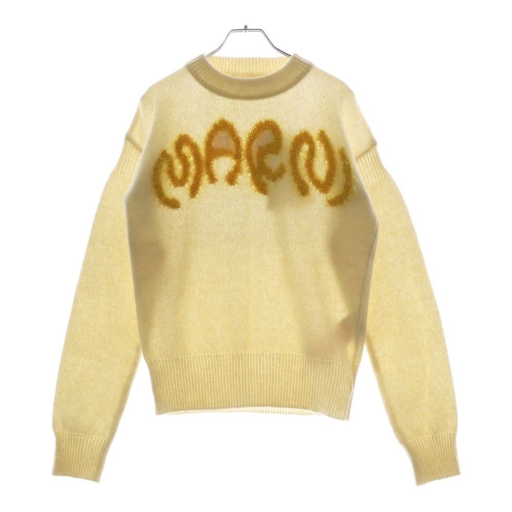 MARNI マルニ 23AW フロント ロゴ デザイン ニット セーター GCMG0353Q0UFH942 オフホワイト