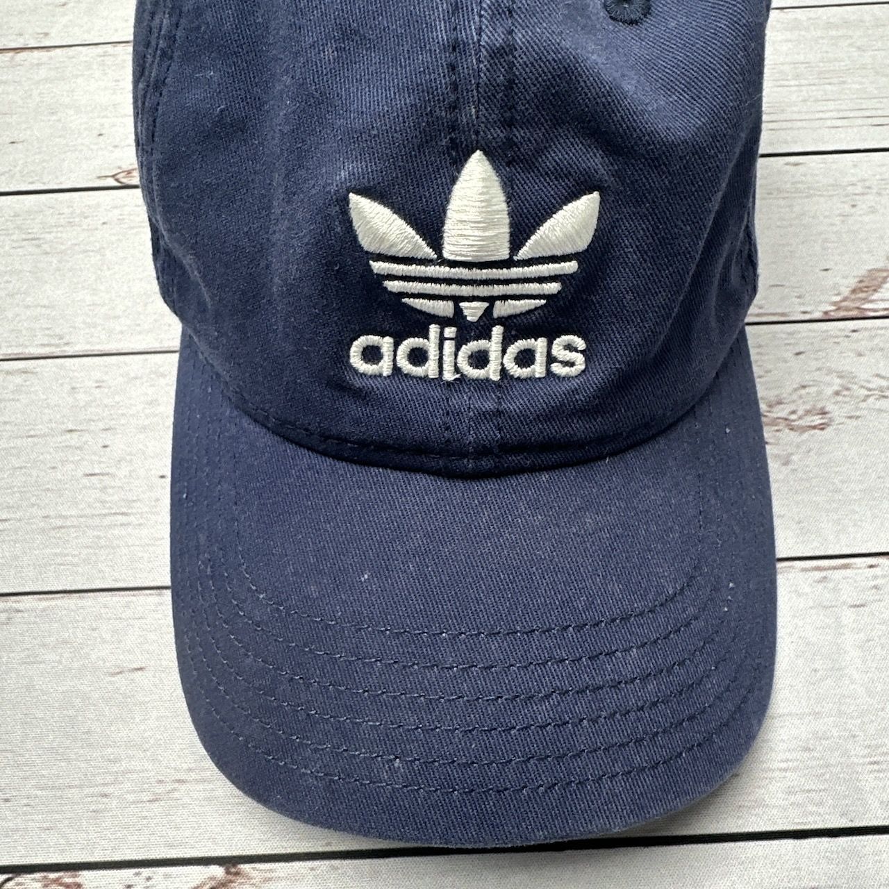 adidas アディダス コットンキャップ 前後刺繍ロゴ フリーサイズ