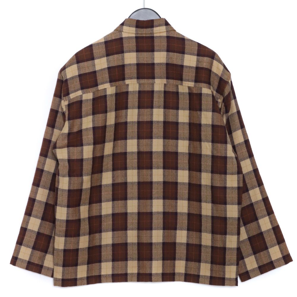 新品 グラフペーパー [ WOOL CHECK MILITARY SHIRT