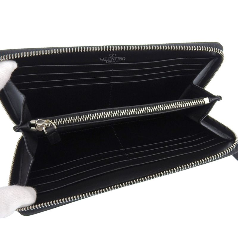 ヴァレンティノ VALENTINO ラウンドファスナー ロングウォレット VLTN  