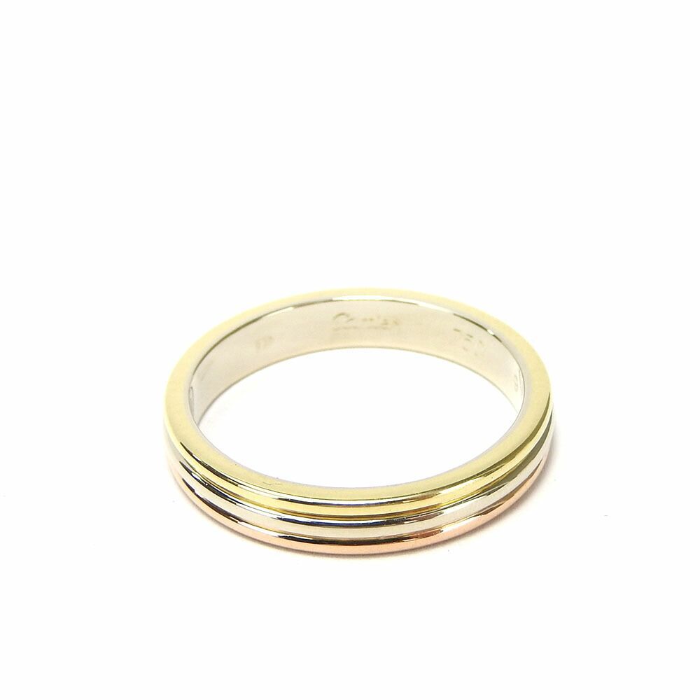 【中古】カルティエ ルイ カルティエ ヴァンドーム リング 指輪 スリーカラー 日本サイズ19号 約5.4g 750 K18 金 ゴールド  アクセサリー ジュエリー メンズ 男性 Cartier jewelry Accessories ring Gold