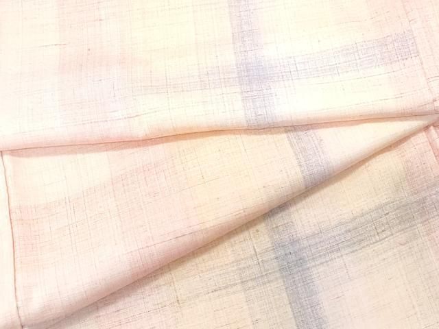 平和屋着物○紅花紬 米沢 格子柄 正絹 逸品 CAAU9607vf - メルカリ