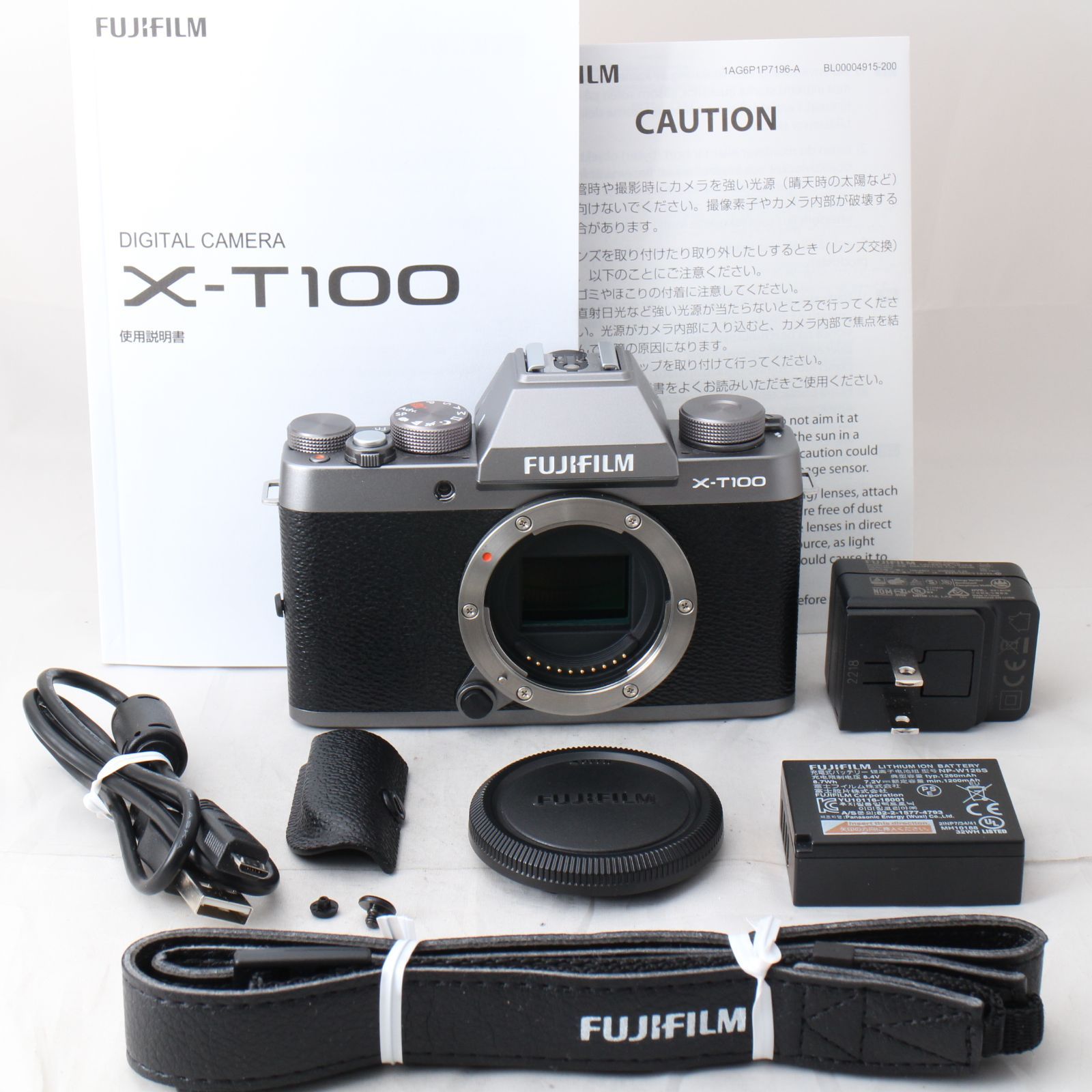 ☆美品☆ FUJIFILM X-T100 ダークシルバー X-T100-DS フジ