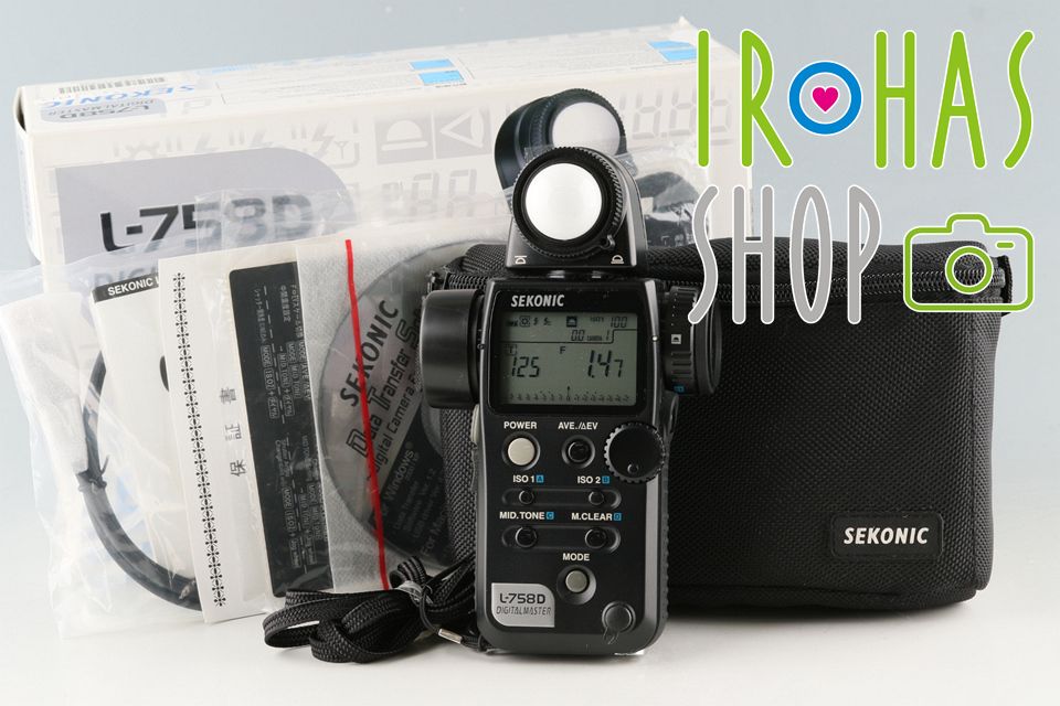 Sekonic L-758D Digital Master Exposure Meter With Box 58162L9