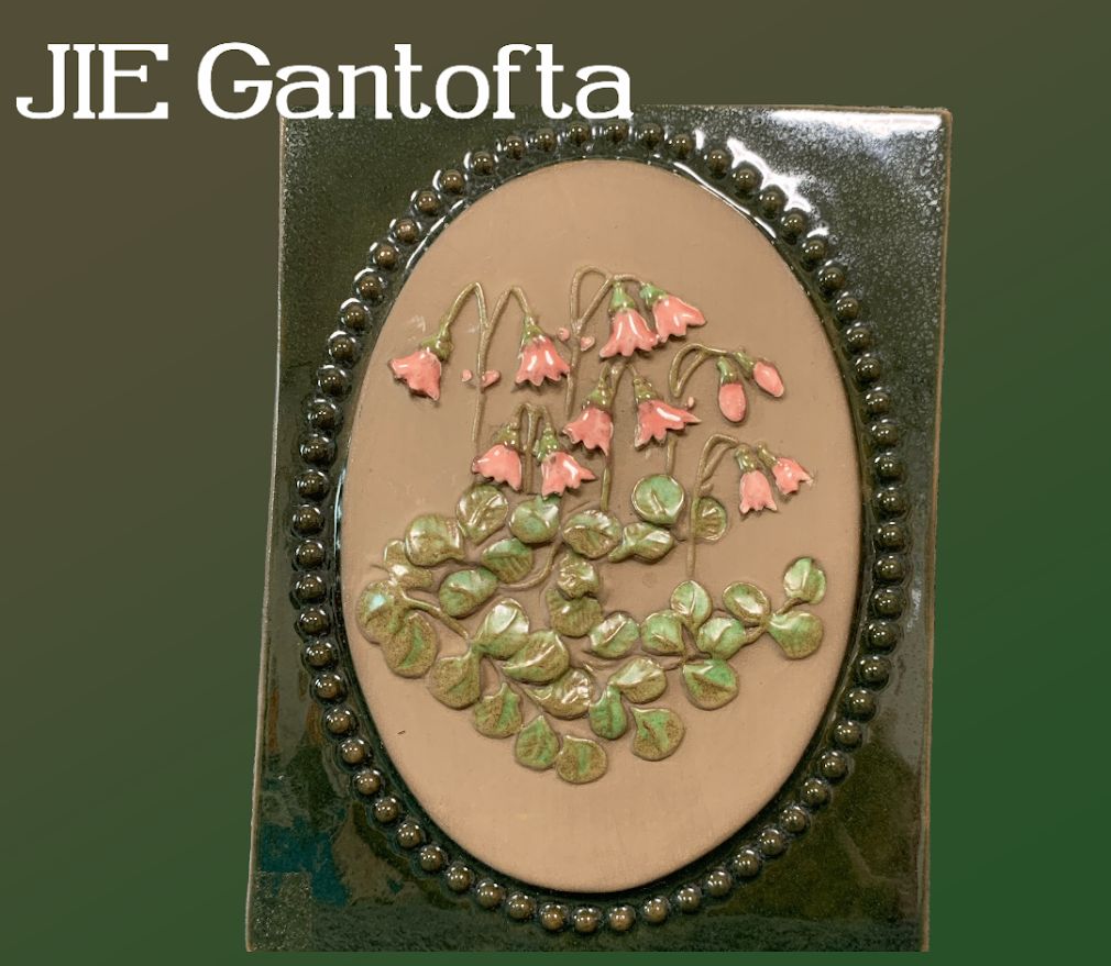 インテリア雑貨 ジイ ガントフタ【Jie Gantofta】白いリネアの陶板 時計