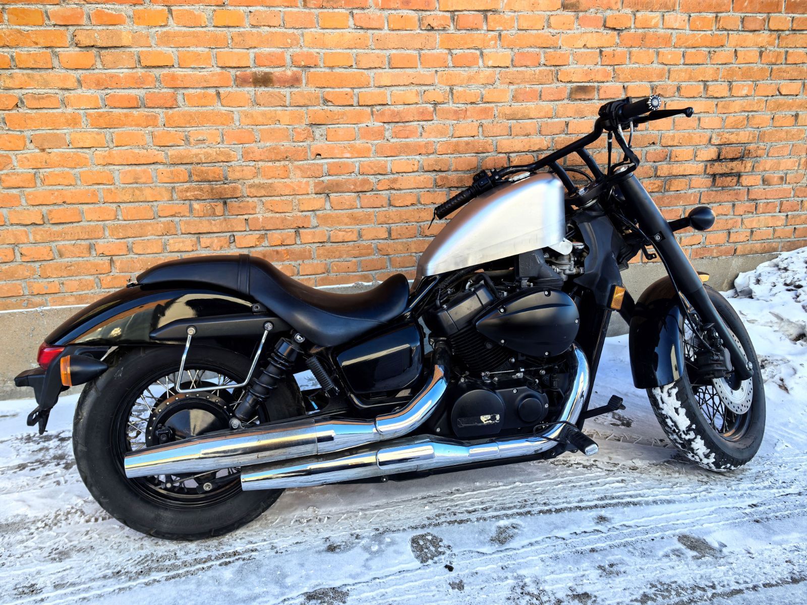 黒 タンク スティード シャドウ T-199 ホンダ シャドウ400 9L HONDA SHADOW400&750