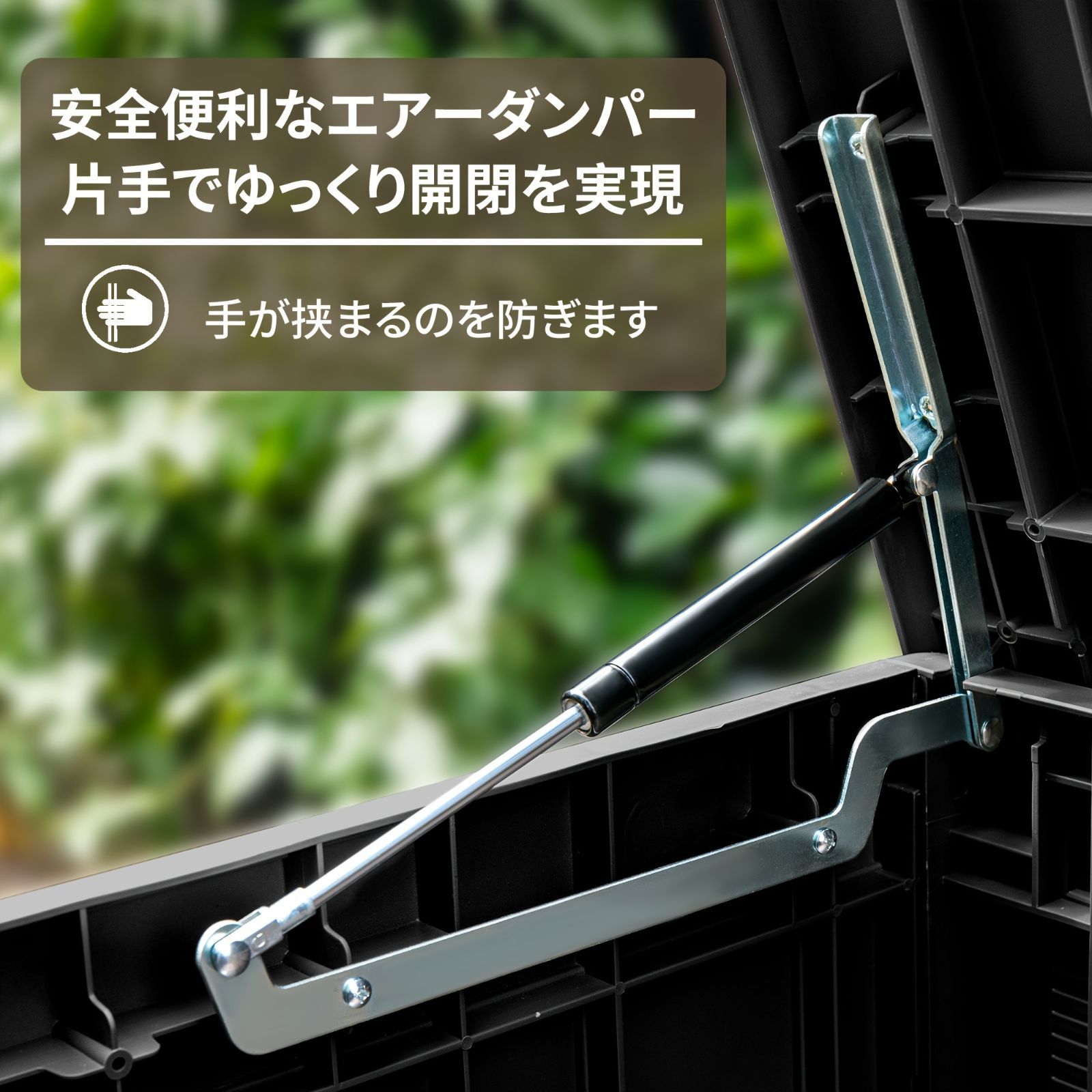 物置 収納庫 屋外 大型物置 380L大容量 幅123 奥行57 高さ62cm