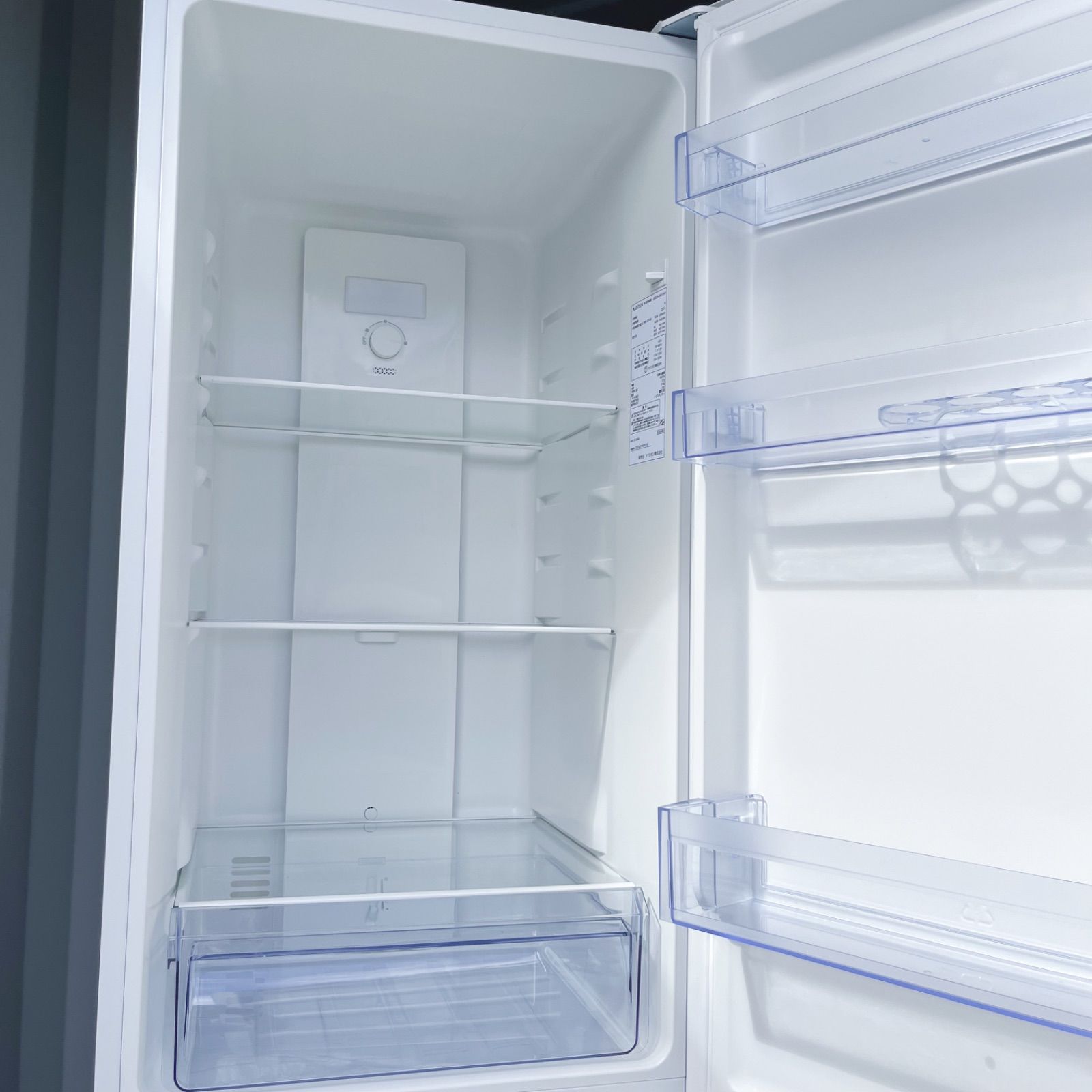 高性能シンプルホワイトインテリア 2025年製大容量冷蔵庫