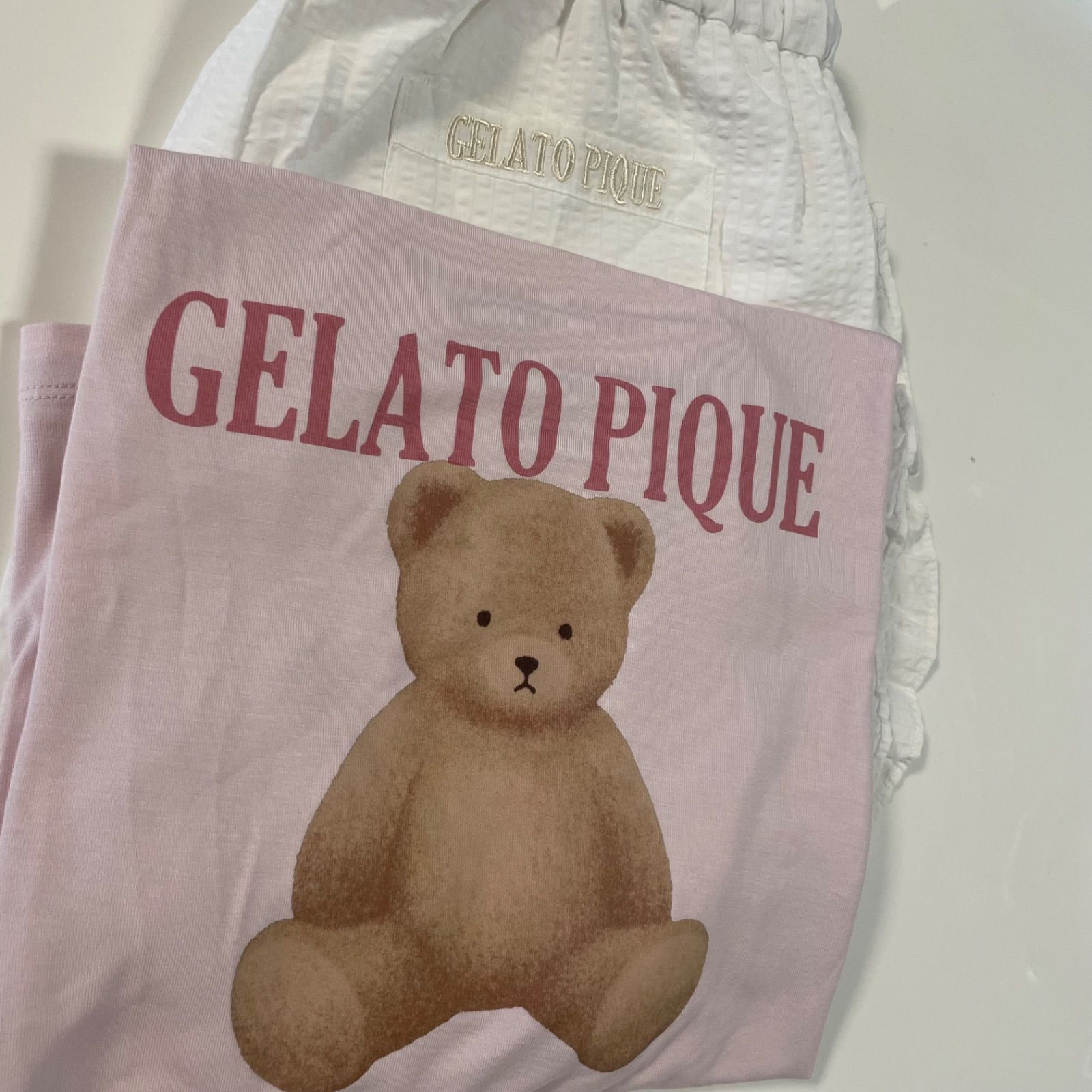 gelato pique ジェラピケ ルームウェア くま パジャマ ピンク