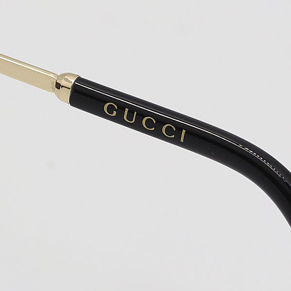 ケース付き 美品 グッチ GG0073S 002 55ロ19-145 ゴールド