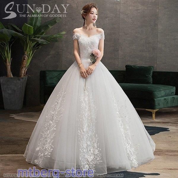 秋 ウェディングドレス ドレス フォーマルドレス ウエディング エレガント パーティードレス 花嫁ロングドレス ワンピース結婚式 二次会 挙