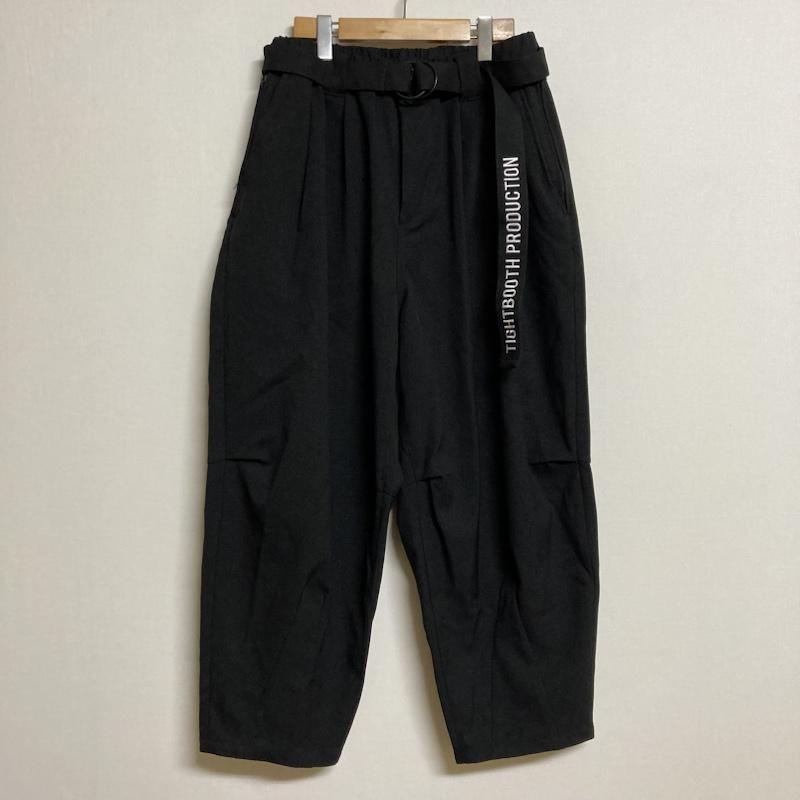USED 古着 その他ボトムス TIGHTBOOTH PRODUCTION / タイトブース プロダクション　刺繍ロゴベルト付き バギー ワイドパンツ