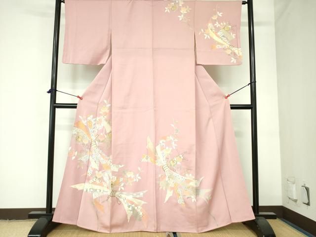 平和屋1□豪華振袖 駒刺繍 孔雀枝花文 金彩 逸品 CAAG8965fb