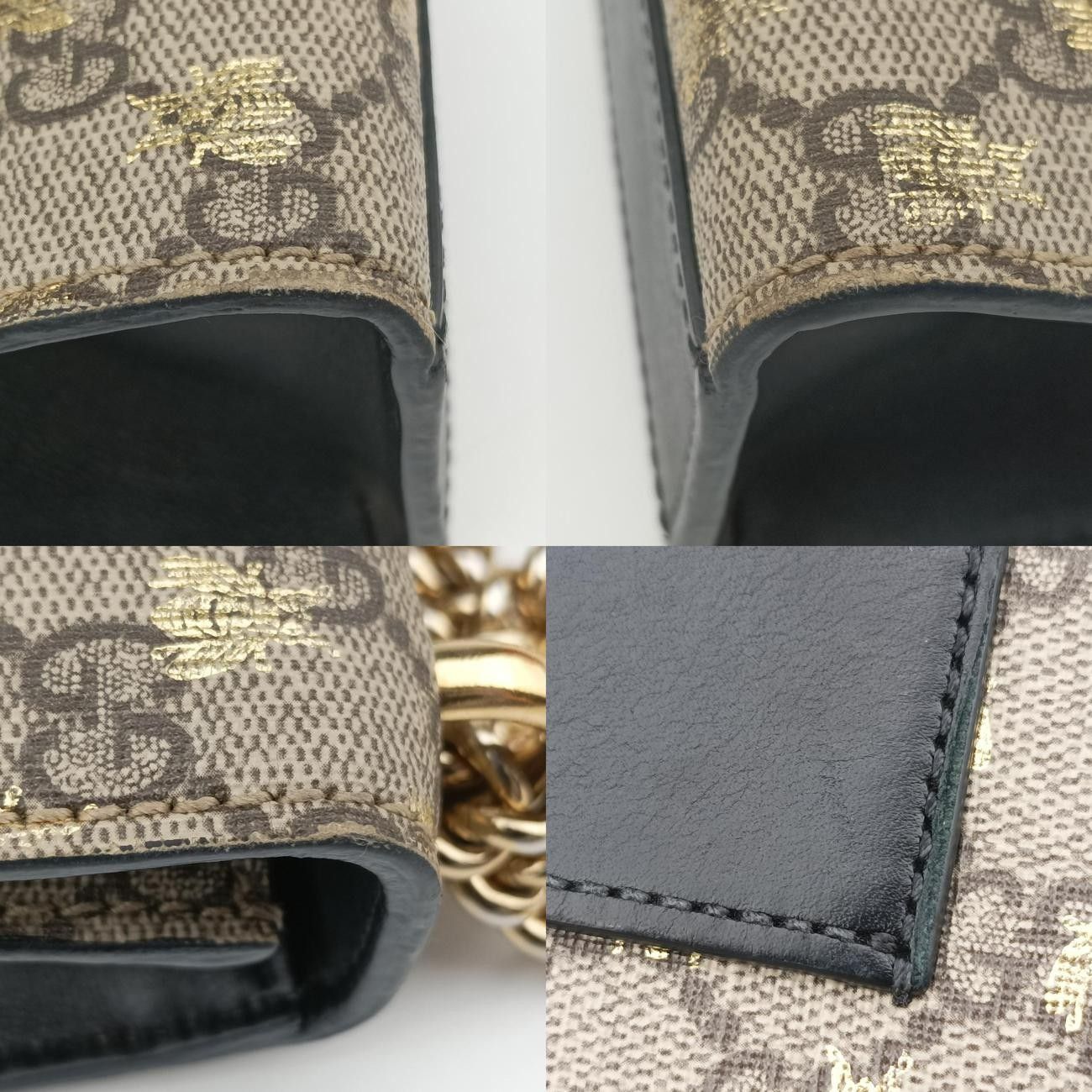 グッチGucciパドロックブラウンPVCコーティングキャンバス409487H033575788