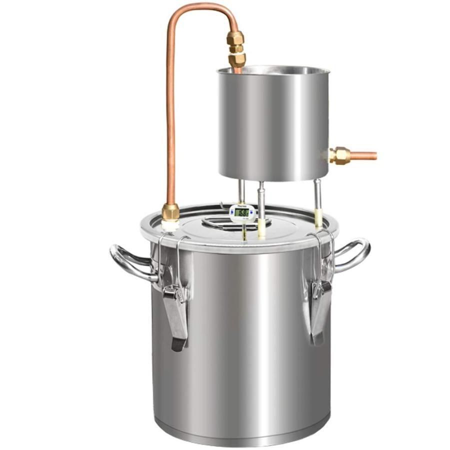 蒸留器 酒 蒸留水器 銅 精油 芳香 ホーム蒸留器 家庭用 ワイン造りセット ステンレス鋼製 発酵タンク 12L|22L|33L|50L 22L