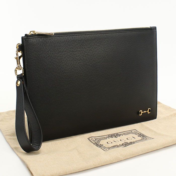 GUCCI グッチ グッチ ホースビット 700524 クラッチバッグ レザー【中古】 メンズ