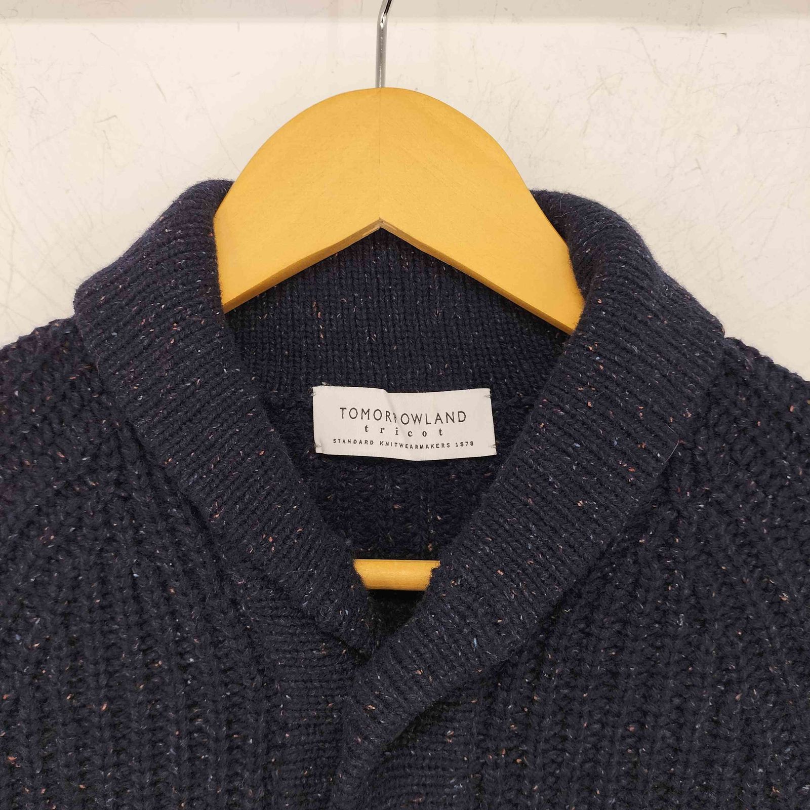 トゥモローランドトリコ TOMORROWLAND tricot ショールカラーシルク混