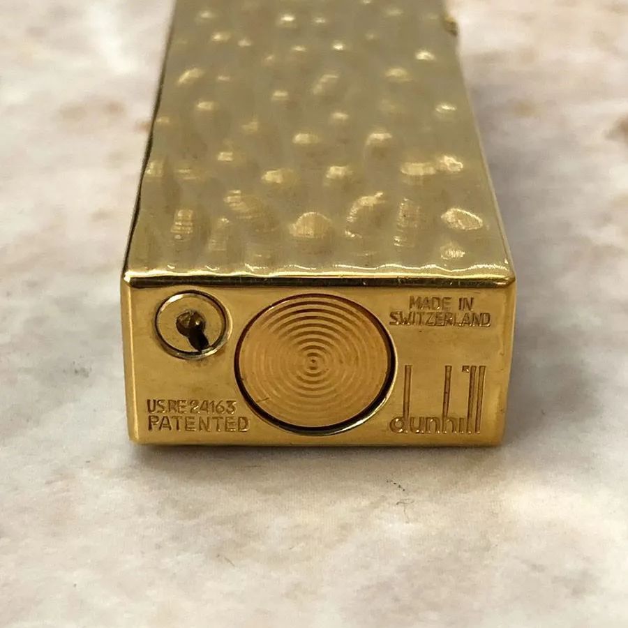 dunhill　ダンヒル　ガスライター　ゴールド　箱付き 箱付き】dunhill ダンヒル ローラガスライター ゴールド 金 ロゴ
