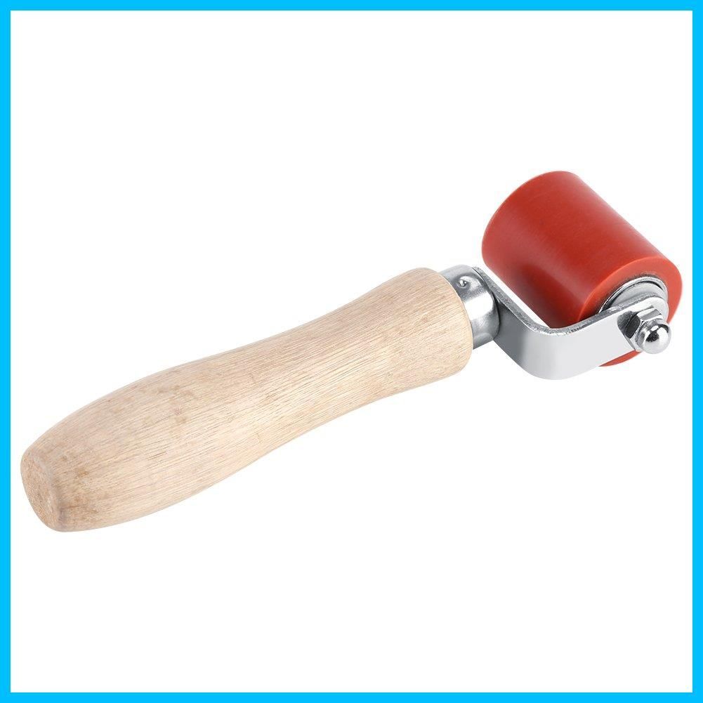 圧着シリコンローラー シームローラー ローラー ハンドローラー シームハンドプレスローラー 40mm 耐高温 260℃ 熱風機 溶接機 暖房 PVC溶接 パークヒート用 インストールフラットツール ゴムローラー 押さえローラー レッド