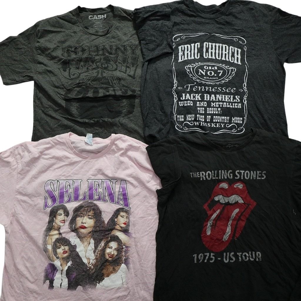古着卸 まとめ売り 音楽・バンド 半袖Tシャツ 16枚セット (メンズ XL  