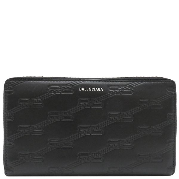 中古 BALENCIAGA MENS ラウンドファスナー 長財布 Black 中古 BALENCIAGA MENS ラウンドファスナー 長財布 Black