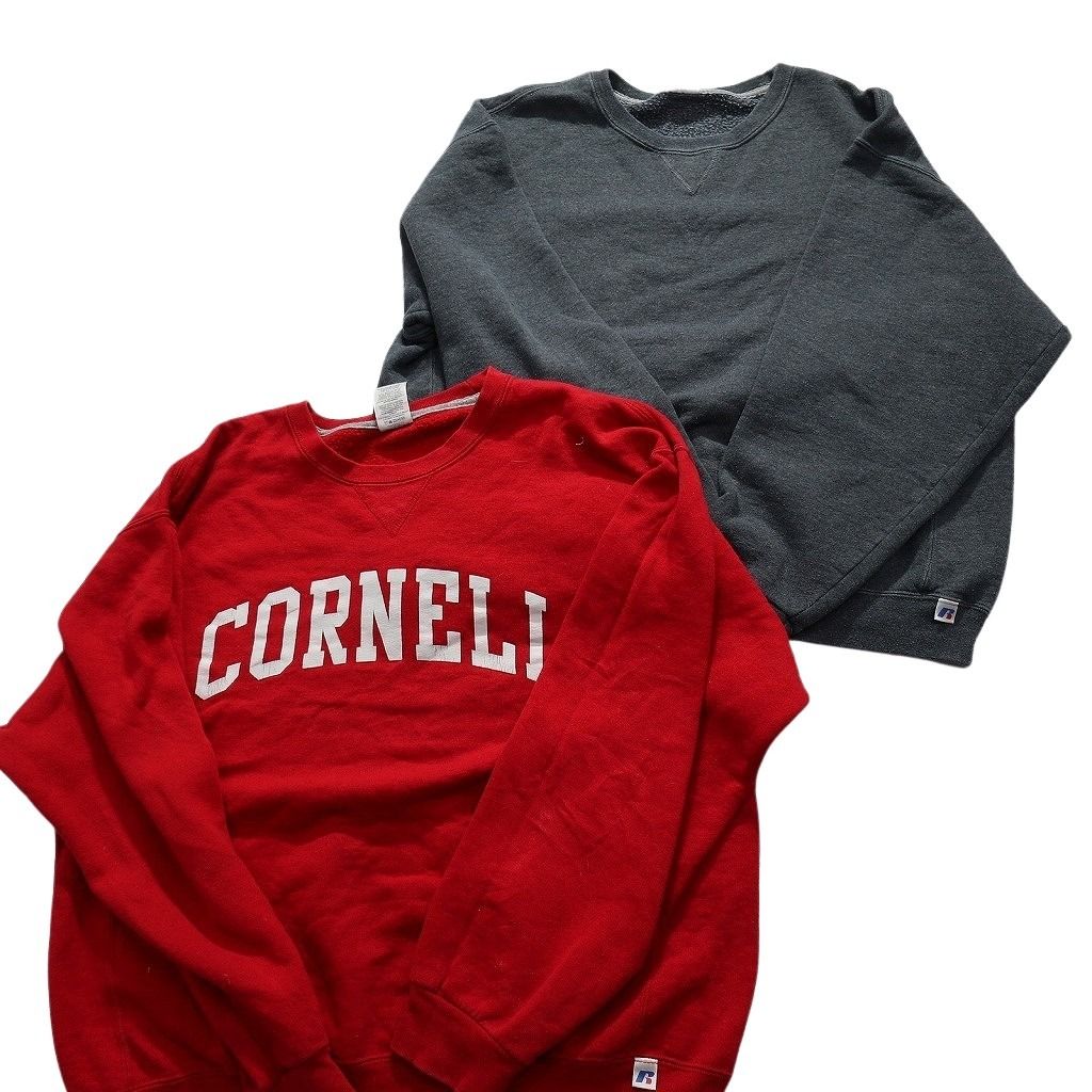 90s ラッセル スウェット カレッジ リバース アーチロゴ usa古着 L 春 古着 90年代 ラッセル Russell カレッジスウェットシャツ
