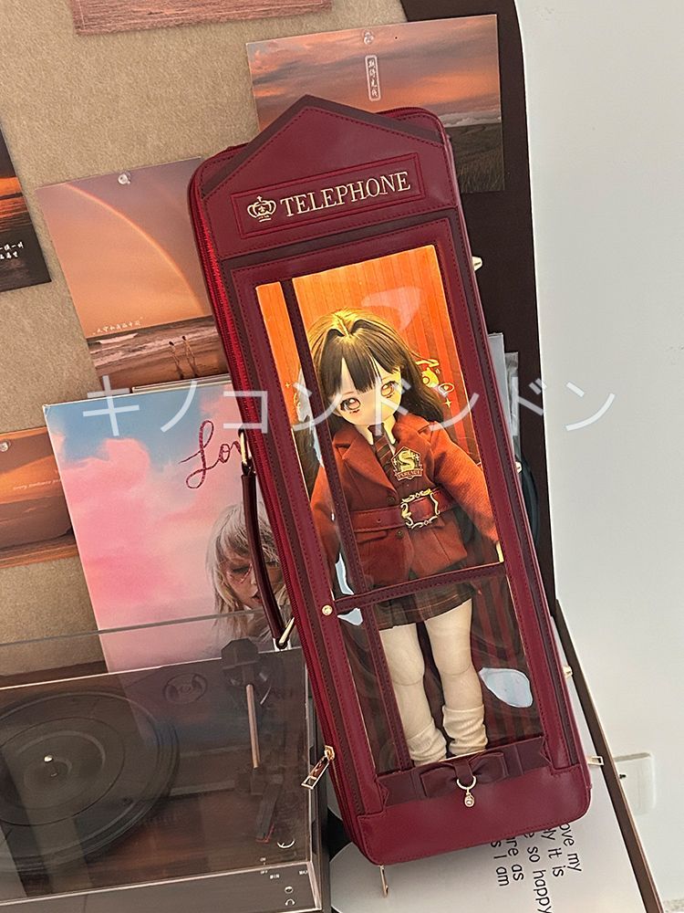 電話ボックス 1/4ドールバック 1/4 ドール用バッグ 4WAY リュック 