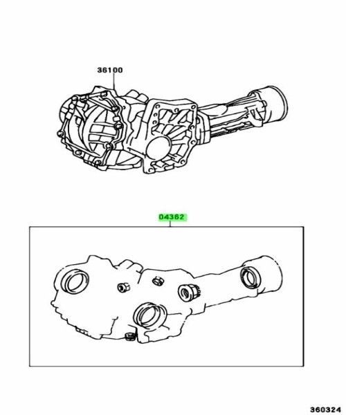 トヨタ 純正 カルディナ ハリアー アルファード トランスファオーバホール ガスケットキット GASKET KIT TRANSFER OVERHAUL 04362-48010